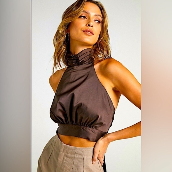 Adika Satin Ruched Cut out Sleeve Blouse Size XS - Picture 1 of 5